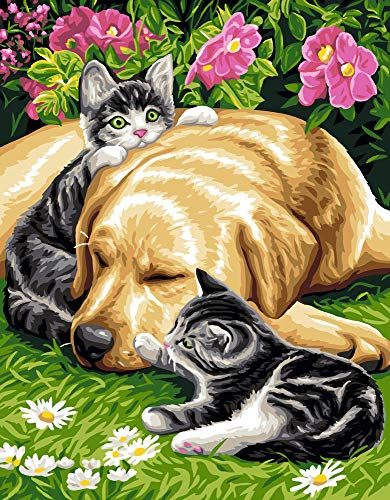 Royal Paris Tapestry Canvas: Royal Paris: Kiss, Multi-Colour, 37 x 47.5cm
