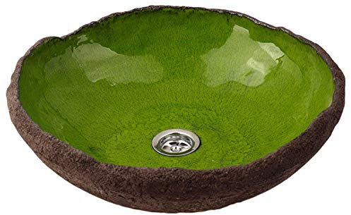 Starlin – Verde unregelmäßig moldeada para lavabo