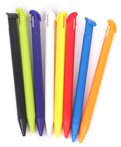 Replacement Plastic Stylus Touch Screen Pen for New Nintendo 3DS LL XL Set of 8pcs Multicolor [Importación Inglesa]