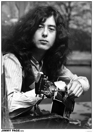 Unbekannt LED Zeppelin Poster Jimmy Page 1970