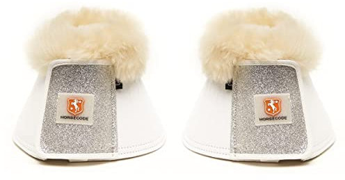 Horsecode Hufglocken White Glitter & GO M