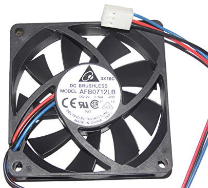 zyvpee 70x70x15mm AFB0712LB -F00 12V 0.14A 3Wire 7cm CPU Cooler Fan