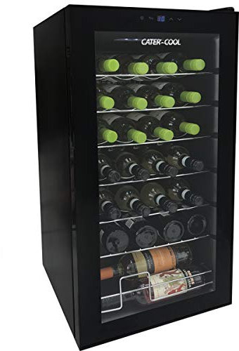 28 Bottle Single Door Commercial Wine Cooler Cater-Cool CK6028 (UK Mainland Del Only)