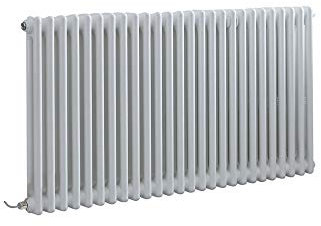 Milano Windsor 1500W White Cast Iron Style 2 Column WiFi Electric Radiator - 600mm x 1190mm
