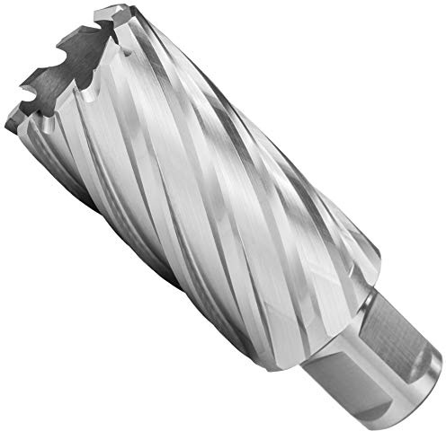 MELVER Fraise à carotter HSS Weldon 19 mm [3/4] Profondeur de coupe 55 mm (30)