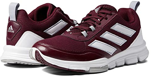adidas Entrenador de velocidad para hombre, Team Maroon/White/Silver Metallic, 44 EU