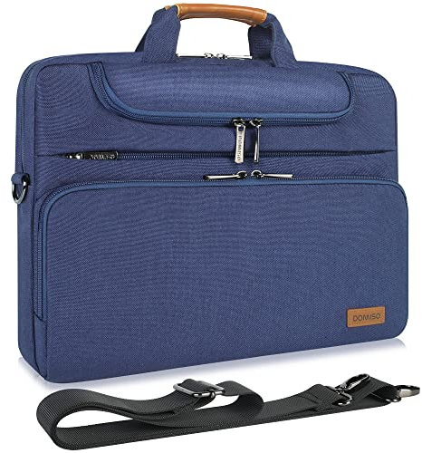 DOMISO Funda Bandolera para Tableta y Portátil Pequeño 10-10.5 Pulgadas | Resistente al Agua | Bolso Compatible con iPad Pro 9.7, Samsung Galaxy Tab, Lenovo Tab, Acer, HP | Azul