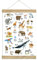 Fioniony DIN A4 ABC Poster Kunstdruck UNGERAHMT OHNE HOLZLEISTE Tiere weiß Tierposter Alphabet Lernposter Schulanfang 1. Klasse Kinderzimmer Weihnachtsdeko Zoo Wald Safari Afrika Kindergarten