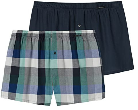 Schiesser Herren 2PACK Boxershorts Unterwäsche, Sortiert 2, XXL