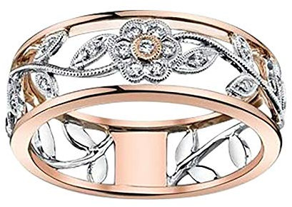 ROMIDA Ringe für Frauen Freundschaft Liebesring Krone Herz Versprechen Frauen Personalisierte gravierte Custom Name Sterling Silber Teen Girls oder Mütter Ring Muttertagsgeschenk