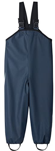 Reima Regenhose Lammikko für Kinder, wasserdichte und Winddichte Hosen für Kleinkinder (Mädchen und Jungen), aus elastischem Material und mit Fußschlaufen Navy 116