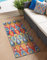 Unique Loom Outdoor Modern Collection Teppich – Ikat (60 x 91 cm, Läufer, Mehrfarbig/Burgunderrot)