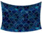 Sea-Maid Meerjungfrauen-Schuppenmuster, Wandbehang, personalisierbarer Wandteppich, Hintergrund, Banner, 152,4 x 101,6 cm, 152,4 x 130,9 cm, Wanddekoration