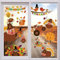 9 Bögen Herbst Fensterbilder, Doppelseitig Thanksgiving Fensteraufkleber Thanksgiving-Fensteraufkleber Ahornblatt-Fensteraufkleber Herbstblätter Türkei für Zuhause Büro Fensterdekoration