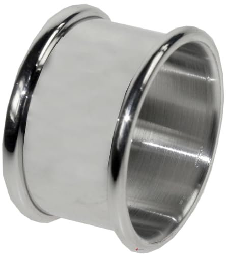 I LUV LTD Runden Zinn Serviettenring Einfach Schmucklos Hell Poliert Beenden Küchenzubehör Möglich für Gravur