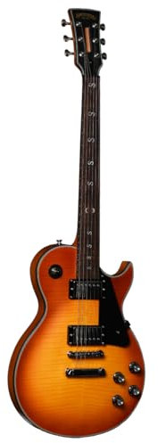 Santana Serpens Standard HB - Elektrische Gitarre, Hot PAF humbucker, Mahogani Körper, Honey Burst