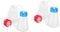 Healeved 4pcs Pump Dispenser Bottles for Makeup Remover Nail Polish Easy to Use Convenient Liquid Storage for Home Travel Avoid Waste Wide Mouth Design for Easy Refilling