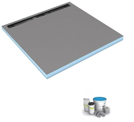 Receveur de douche à carreler 100 x 100 cm WEDI Fundo Riolito Neo + colle à carrelage