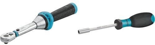 Hazet Drehmomentschlüssel 5107-3CT | Abtrieb: Vierkant 6,3 mm (1/4 Zoll) & Bit-Halter 810SPC-6.3 - Sechskantabtrieb 6,3 (1/4 Zoll)