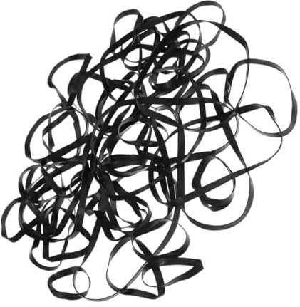 SKISUNO 50pcs Rubber Band Belt Large Rubber Bands Heavy Duty Rubber Bands Thick Rubber Bands Heavy Duty Outdoor Rubber Bands Rubber Bands Kit Rubber Bands for Camping Black