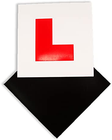 51buyoutgo Pack of 2 L Plates for Car Magnetic UK, Learner Plates Magnetic, Stick on L Plates Sticker for Motorcycle Motorbike Self Adhesive Magnetic New Driver Sign