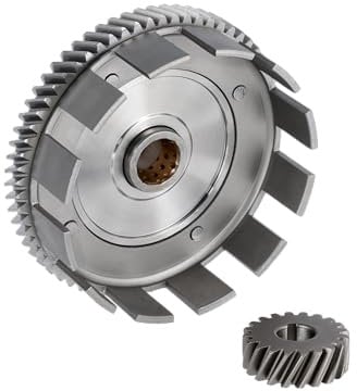 Set: Kupplungskorb + Antriebsritzel, 65/20 Zahn, mit Buchse verkupfert - für Simson S51, S53, SR50, KR51/2 Schwalbe