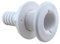 White Straight Thru-Hull Connection for Hose Thru-Hull Bilge Pump Hose Fitting for Boats 5/8-2''