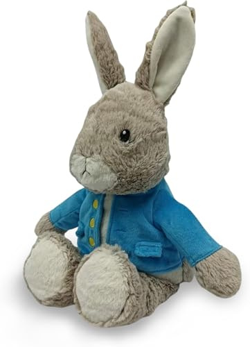 Warmies Plush Peter Rabbit from Beatrix Potter’s Classic Tales, Microwavable Heat Pad, Weighted Heatable Plushie Gently Scented with French Lavender
