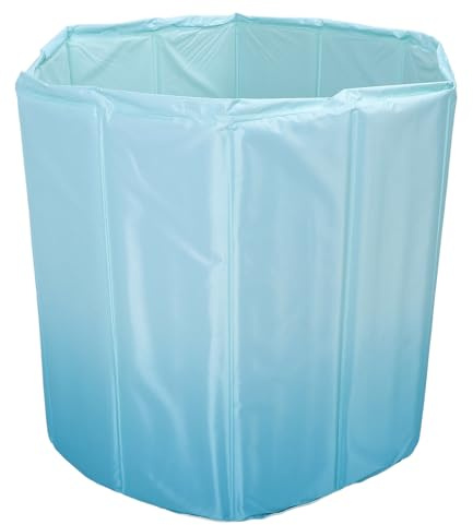 Alomejor Baignoire à Glace Pliable, Baignoire Plongeante Froide Portable pour les Athlètes à la Maison, Glace Chaude en PVC Universelle pour Adultes, Installation et Entretien Faciles (70 cm)