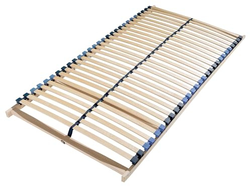 Sleepneo Stabiler Lattenrost 120x200, Lattenrahmen aus Buche, 28 Latten, 7 Komfortzone, Federholzrahmen Made in Germany, Lattenrahmen 120x200 hohe Traglast bis 150Kg