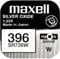Maxell Silver Oxide 396 / SR726SW Watch Battery