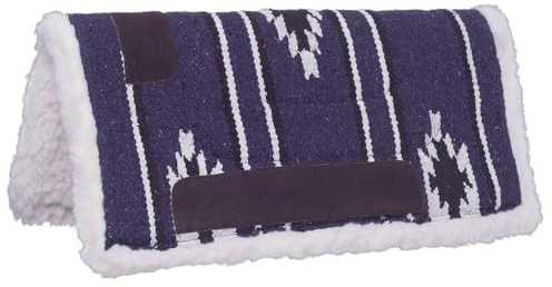 Tough1 Sierra Saddle Pad - 19 x 19 - Dark Purple/Black/Cream