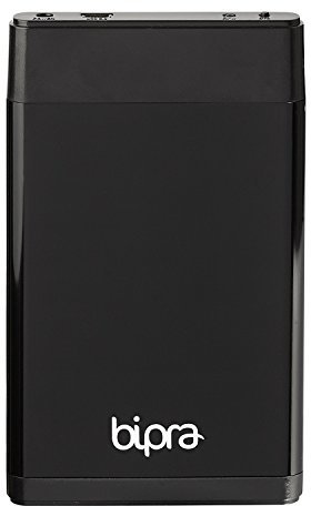 Bipra 250GB 250 GB External Portable Hard Drive Inklusive One Touch Back Up Software - Schwarz - FAT32