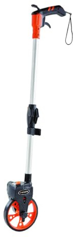 Keson RRT610 Measuring Wheel with Handle Brake and Reset (Graduations: ft., 10ths), 18-Inch, Orange/Black