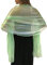 Stola iridescente effetto seta, avvolgente, per matrimoni, damigelle, da sera, per feste Verde Mint Green