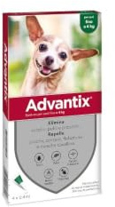 Advantix ® Spot On per cani fino a 4 Kg - 4 pipette da 0.4 ml - Antiparassitario per Zecche Pulci e Pidocchi