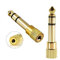 REALMAX® 3.5mm female to 6.5mm Jack Audio Plug male Stereo Headphone Adaptor Converter Microphone Audio 24K Gold Plated