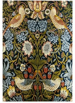 3dRose William Morris Strawberry Thief Pattern Handtücher, Mehrfarbig, 15 x 22