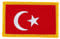 Patch, bestickt, Motiv: türkische Flagge, Türkei, zum Aufbügeln