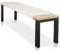 Lycce Bankauflage XXL Klemmkissen 1 Leiste, 3-Sitzer Sitzkissen Kunstleder weiß, Banktiefe ab 35 cm