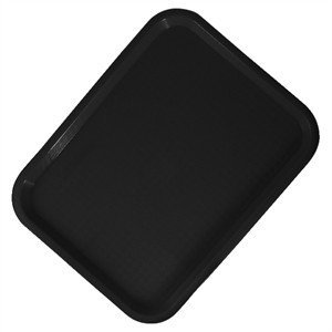 Sunnex Serving Trays, Pack of 2, Plastic (Black, 36x 46cm)