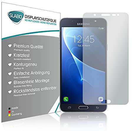 Slabo 2 x Film de Protection d'écran pour Samsung Galaxy J7 (2016) SM-J710 Protection écran Film No Reflexion Mat