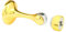 PRIME-LINE MP4907 Magnetic Door Holder, 2-7/8 in, Diecast Construction, Brass Plated, Polished Finish, Mounts to Wall or Floor, Pack of 5