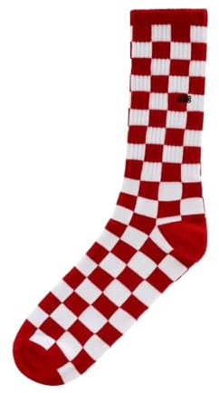 Vans_Apparel Herren Socken CHECKERBOARD II CREW (6.5-9, 1P) VA3H3N, Gr. One Size, Rot (Red-White Check Rlm)