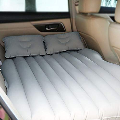 Matelas Gonflable Voiture Multifonctionnel Pliant avec la Pompe à air électrique Siège Air d'auto avec 2 Oreillers Lit Gonflable Voiture extérieur Camping Voyage