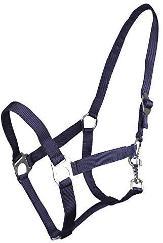 ARBO-INOX® Halfter mit Schiebeschnalle Stallhalfter Basic (Shetty, blau)