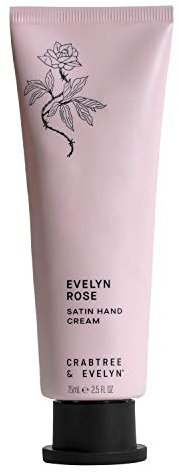 Crabtree & Evelyn Rose Satin Hand Cream, Soothes Dry Hands & Rich in Moisture, 75 ml