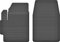 Fußmatten Vorne 2er Set für Mitsubishi Colt 7 2004-2012 CZC CZT Plus Gummi Gumimatten