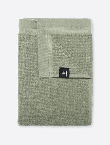 Himla Lina Duschtuch 70x140 cm grün Handtuch Badetuch Saunatuch Frottee mit Aufhänger schnelltrocknend saugstark - Sage - 70% Baumwolle 30% Leinen - Oeko-TEX