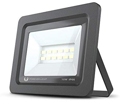Foreverlight Flutlicht LED PROXIM ll IP66 Wasserdicht Strahler Fluter 10W Ersetzt 60W Kaltweiß (6000K) 800LM Spotlight Außenstrahler Wandstrahler